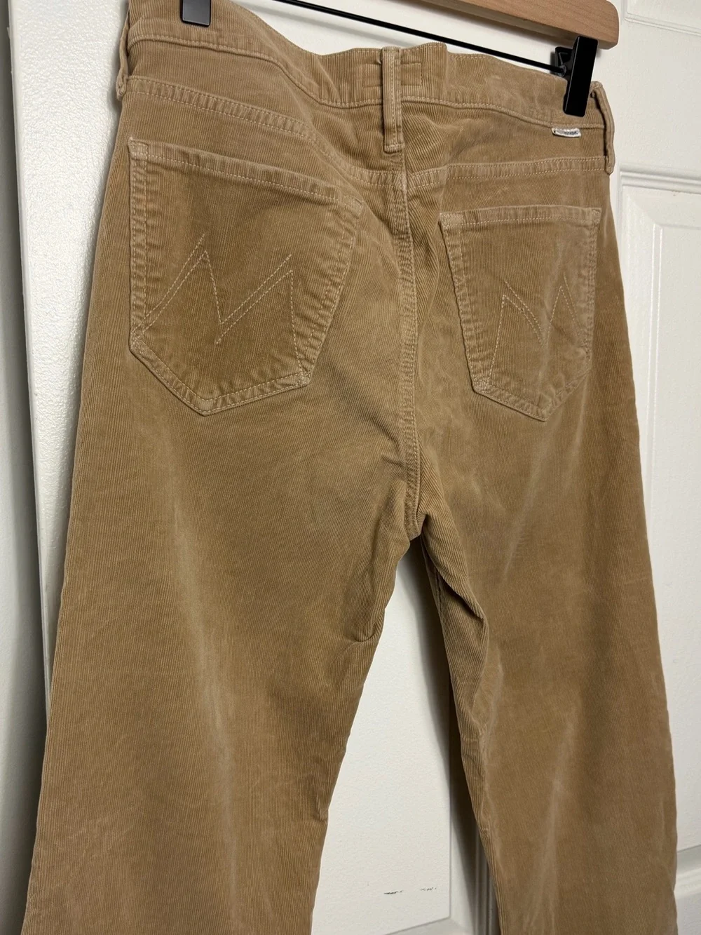 MOTHER Corduroy Outsider Crop Hopscotch Pants